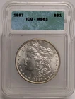 1887-P Philadelphia Morgan Silver Dollar ICG MS63