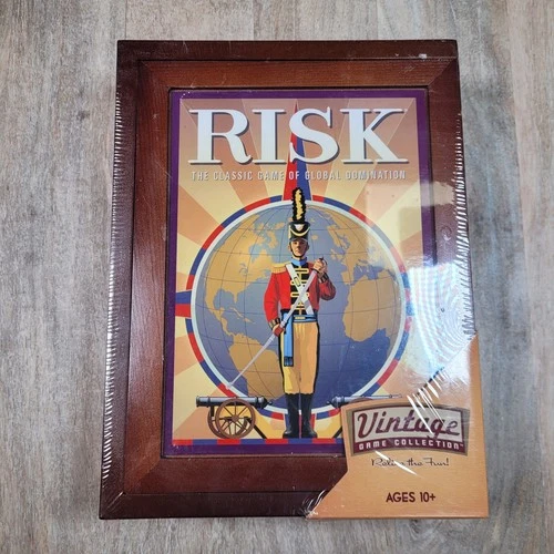 RISK Parker Brothers VTG Game Collection~Wooden Box~Factory Sealed~2009