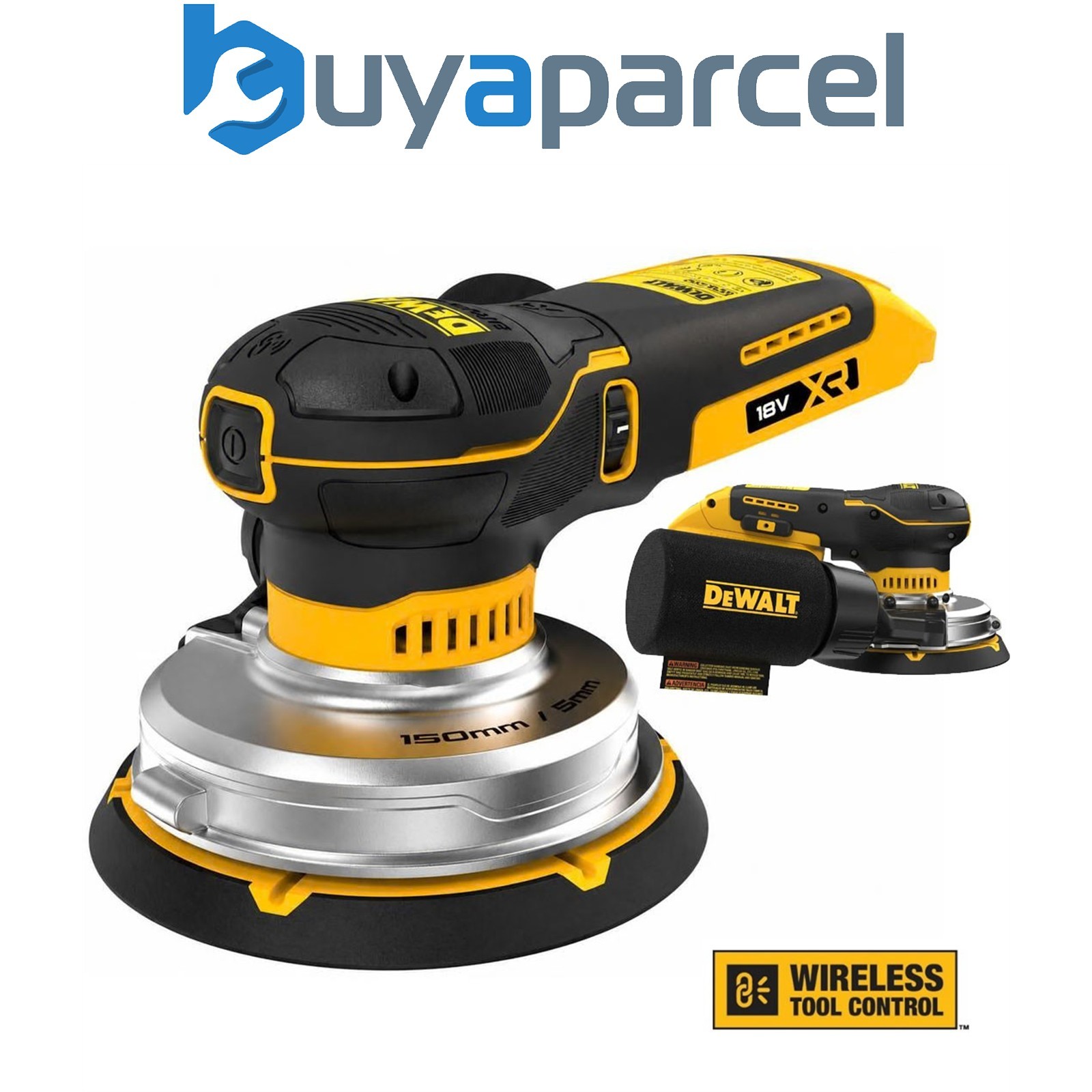 Dewalt DCW230N 18v XR 150mm Random Orbital Sander Low Vibration Wireless - Bare