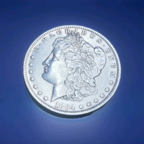 1884 O Morgan Dollar - New Orleans Mint- AU/BU - Raw Uncirculated- Great Luster!