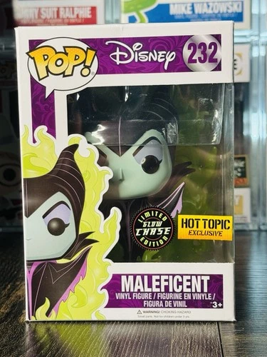 NIB - FUNKO - DISNEY - MALEFICENT #232 - GITD - CHASE - HOT TOPIC EXCLUSIVE