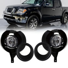 For Nissan Frontier 2005-2019 Metal Front Bumper Clear Fog Light Lamp W Bracket