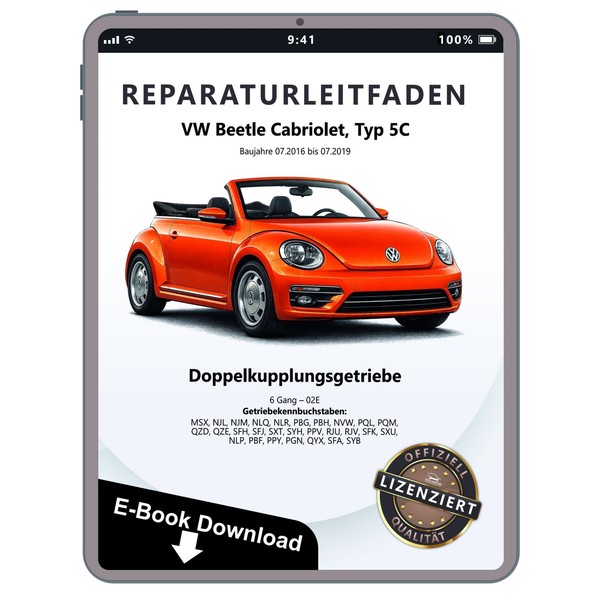 Vw Beetle Cabrio 5C 6 Gang Automatikgetriebe Dkg 02E Reparaturleitfaden Ebook-image