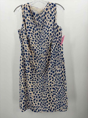 Pre-Owned Akris Punto Blue Size 12 Midi Sleeveless Dress