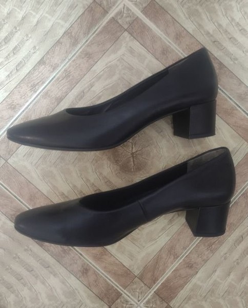 Women Paul Green Heels Black Leather