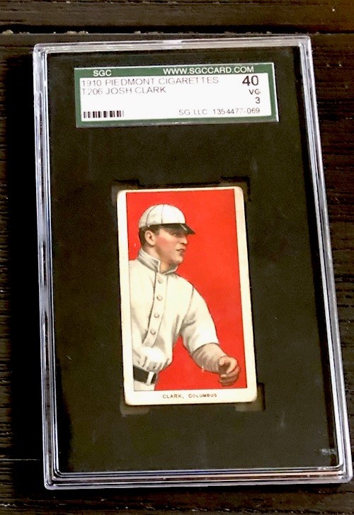 1909-11 T206 Piedmont 350/25 Josh Clark SGC 3