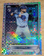 Vinny Capra 2022 Topps Chrome Update X-Fractor ROOKIE AUTOGRAPH #'ed /125