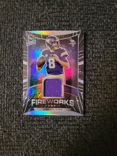 2020 Spectra Football Kirk Cousins Fireworks Fabric Patch 12/50 - SC6417