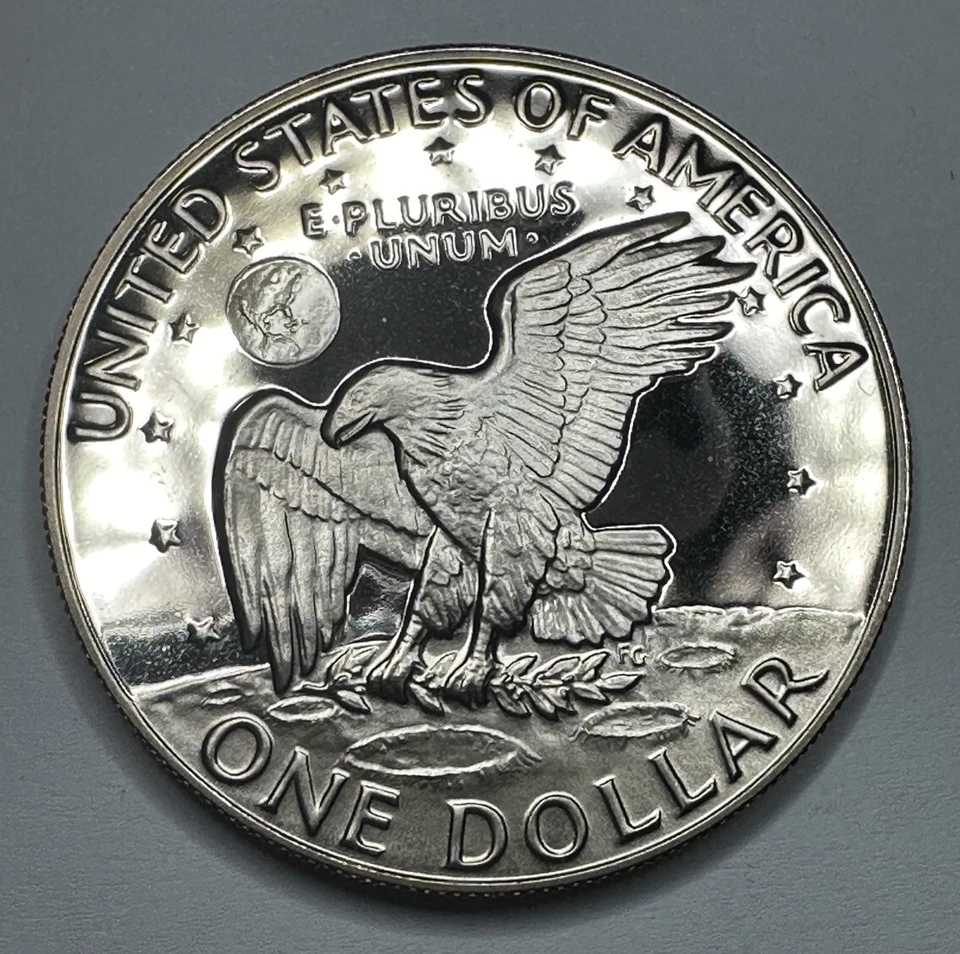 1977-S Eisenhower "IKE" $1 Dollar Clad PROOF Coin from US Mint Proof Set. Nice!! - Image 2 of 4