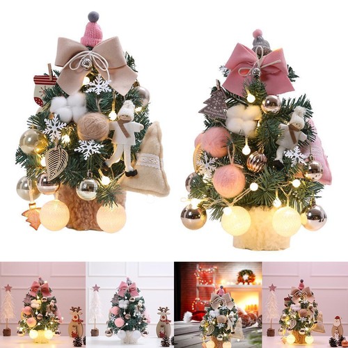 Artificial Mini Small 13.8" Christmas Tree Outdoor Office Fireplace