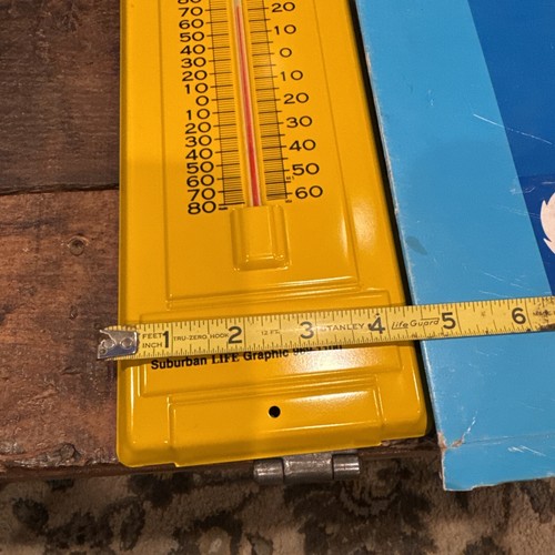 Vtg REMINGTON Advertising Thermometer Sign Suburban Life Newspapers W/box - Picture 3 of 8