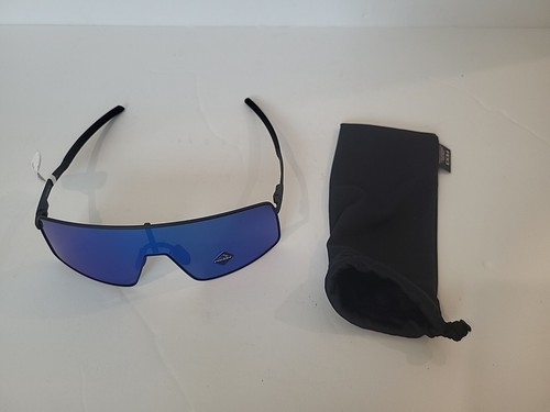 Oakley Ejector Prizm Sapphire Grey Lens Men's Sunglasses - Satin Chrome Blue - Picture 7 of 7