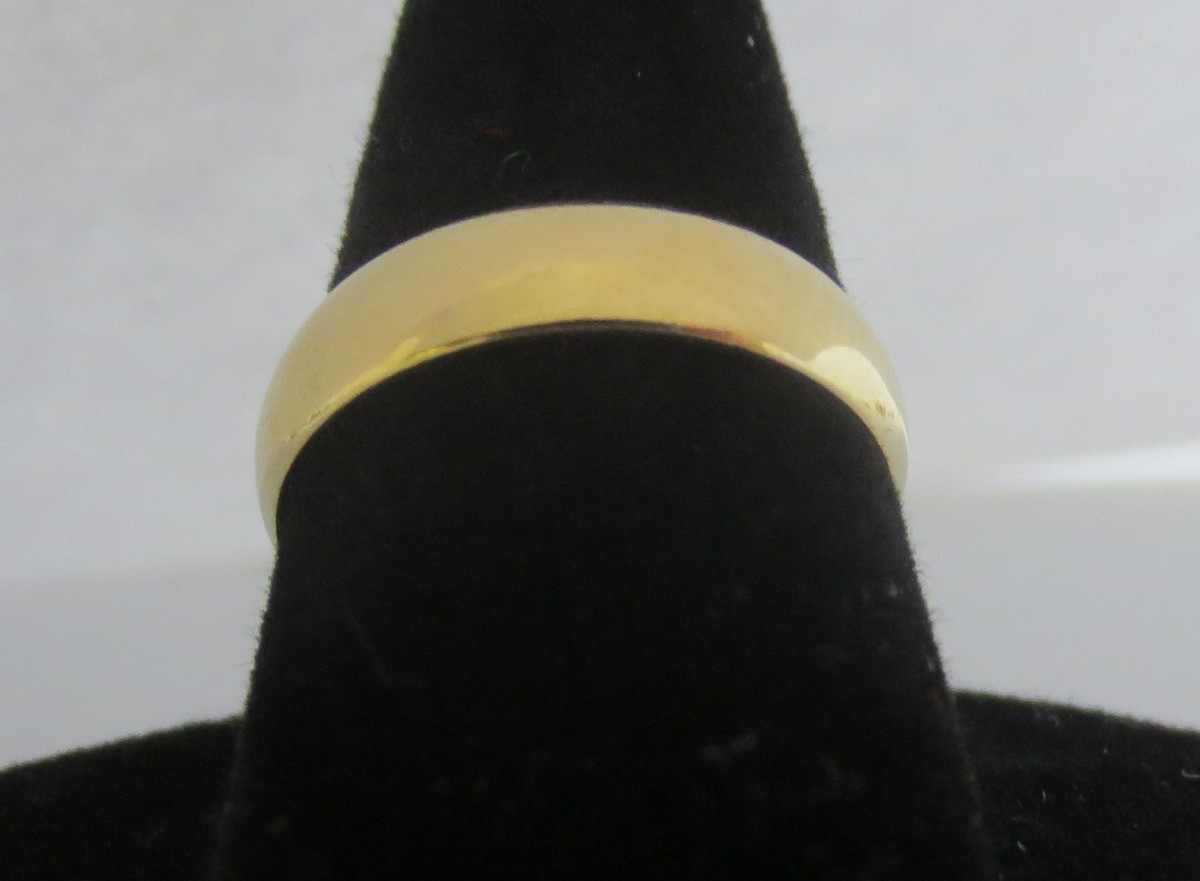 Tallas 4-13, 14KT Oro Unisex Chapado 4.5MM Liso Boda Dedo Del Pie Meñique Anillo