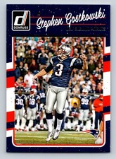 2016 Donruss 186 Stephen Gostkowski New England Patriots