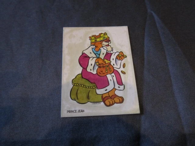 autocollant PUBLICITAIRE VACHE QUI RIT ROBIN DES BOIS 1974 walt disney PRINCE JE - Photo 1/1