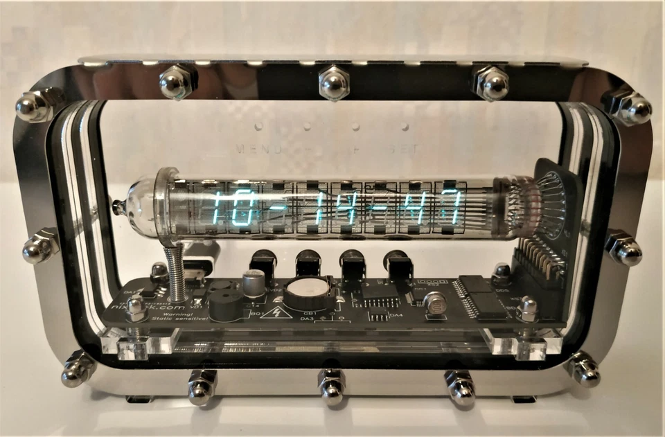 Nixie clock nixie tube clock homemade handmade tubes VFD ICE adidas style clock - Image 3 of 4