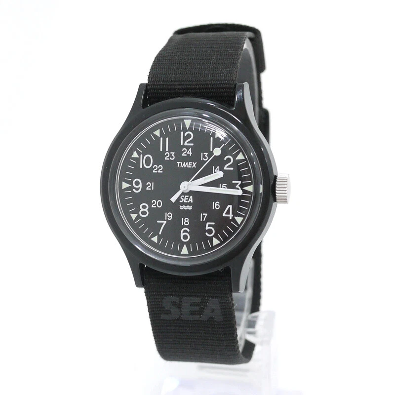 Timex Wind And Sea Windancy Wds Original Camper Watch Timex-01 Quartz Blac  5GI85