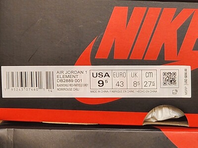 Size 13 - Jordan 1 Element Gore-Tex Partial Gray 2022 195243074670