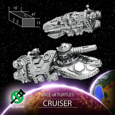 Turtle Cruiser - Twilight Imperium | Fleetscale | Starfinder | Billion Suns 