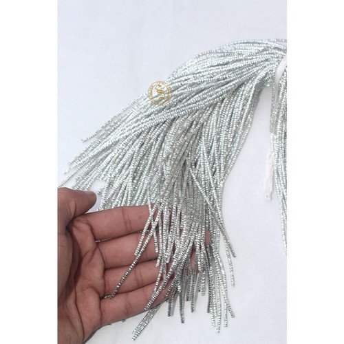 1kg Pack 2.15 to 2.25 Silver French Metallic Bullion Wire(Nakshi) for Embroidery - Picture 6 of 8