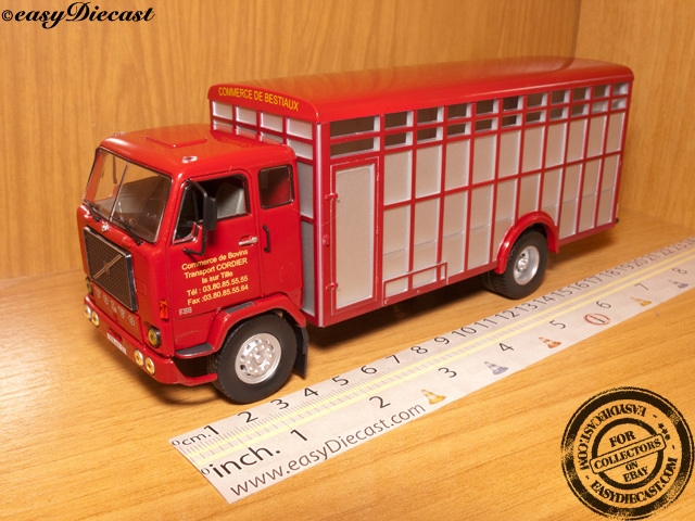 VOLVO トラック ミニカー VOLVO F88 F-88 1:43 TRUCK ANIMAL TRANSPORT CAMION | eBay