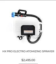 Hygenica HX Pro Electro-Hygiene System, Backpack Sprayer/fogger.