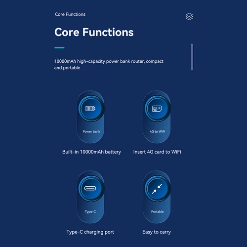 4G LTE Mobile Router 10000mAh Portable Power Bank WiFi for Outdoor Trip Internet - Picture 10 of 14