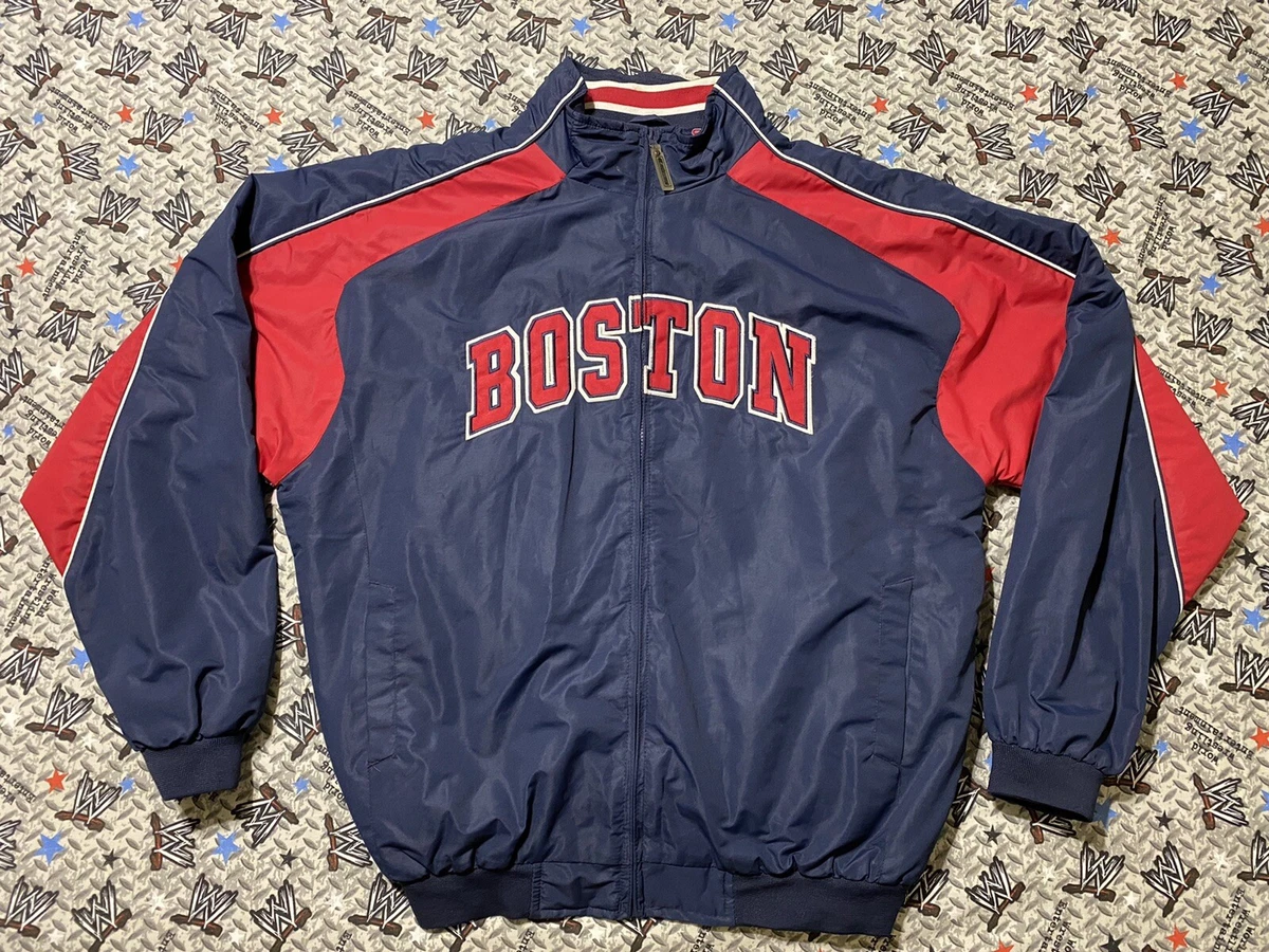 Boston Red Sox Men s Large Windbreaker Jacket Zip MLB Colosseum