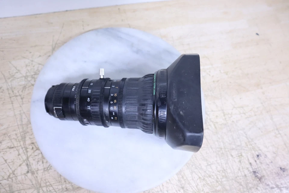 Nice Used Black Fujinon Model TH16x5.5BRMU TV Zoom Camera Lens W/ Hood - Japan - Image 2 of 4