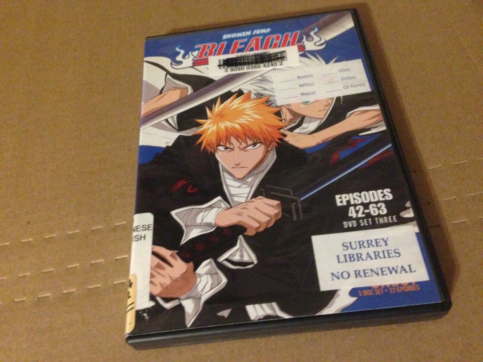 Shonen Jump Bleach Dvd Lot 1-10 41 Episodes Anime 