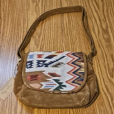 NWT Canyon Sky Aztec Style Purse Handbag Southwestern Shoulder Strap Snap Close