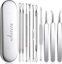 Blackhead Remover Tool, Professional Pimple Popper Tool Kit - Easy Removal for
