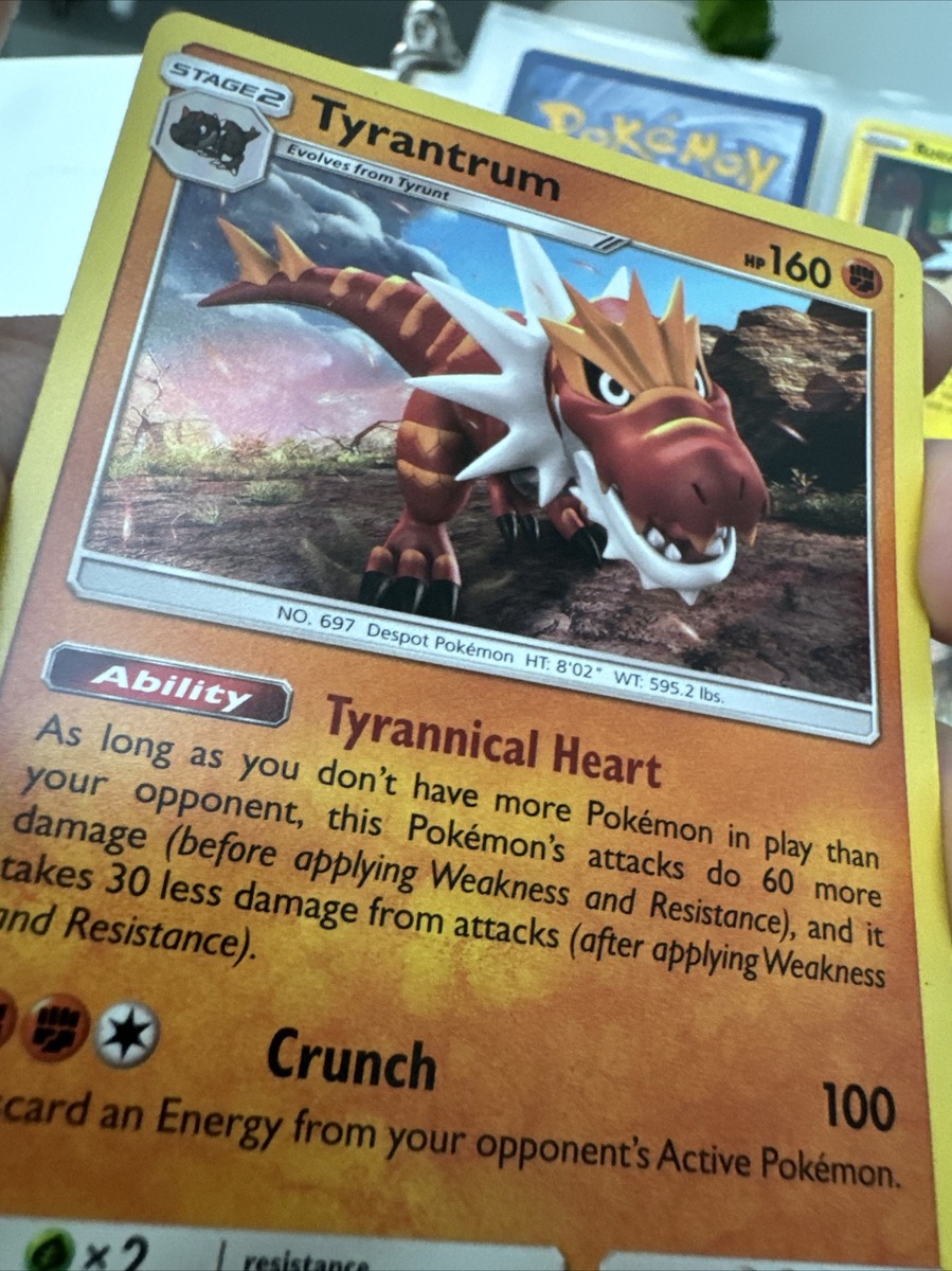RARE Pokémon TCG Tyrantrum Forbidden Light 69/131 Reverse Holo