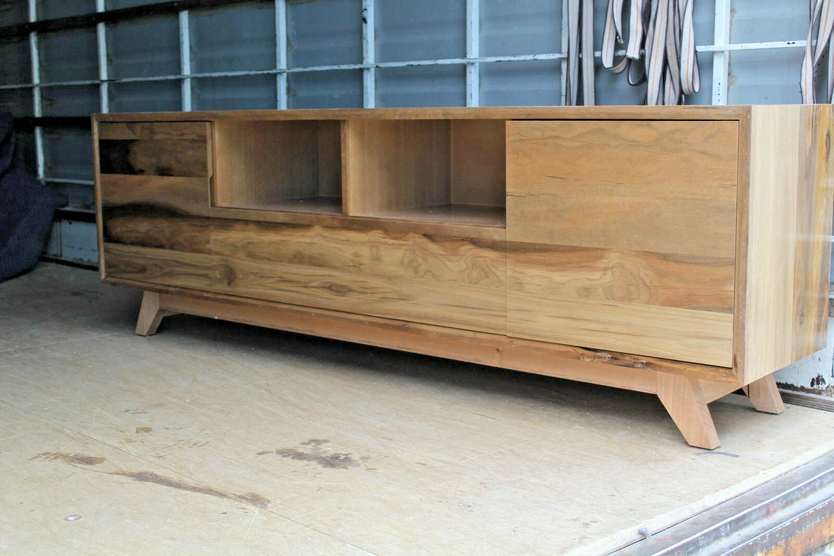 PARISA SPOTTED GUM HARDWOOD TIMBER LOWLINE TV ENTERTAINMENT UNIT