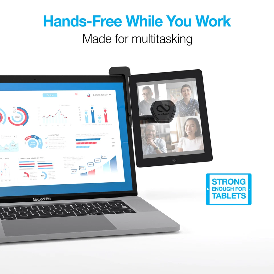 Montaje para computadora portátil Naztech MagBuddy Elite con imanes de neodimio 100 % seguros y potentes Foto 4 de 4