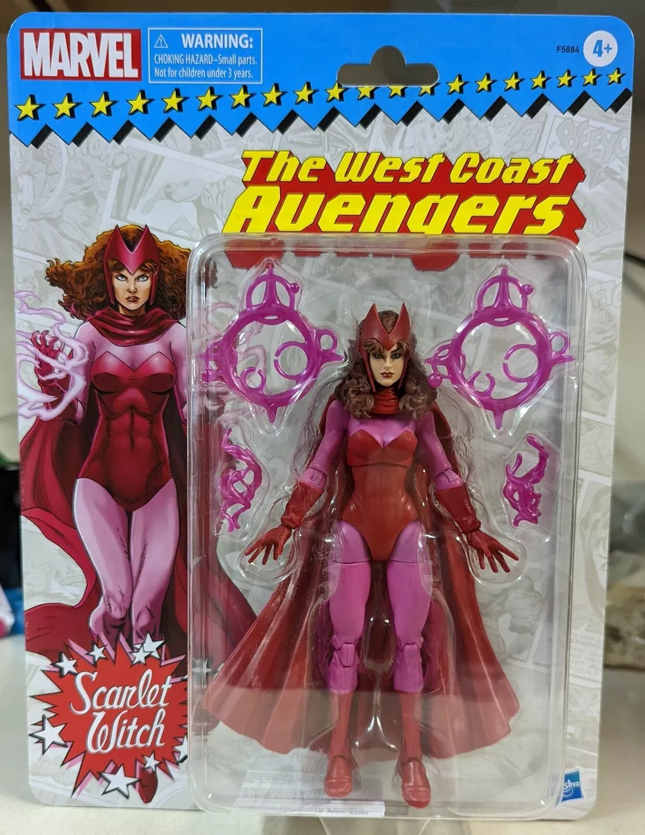 Marvel Legends Series Scarlet Witch Retro Action Figure Toy, 4 Accessories  