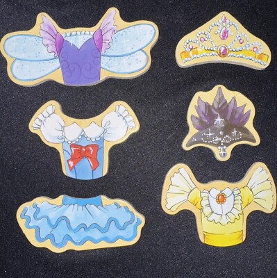 6 Replacement Pieces for T. S. Shure Daisy Girls Ballerina Ballet Magnetic Dolls