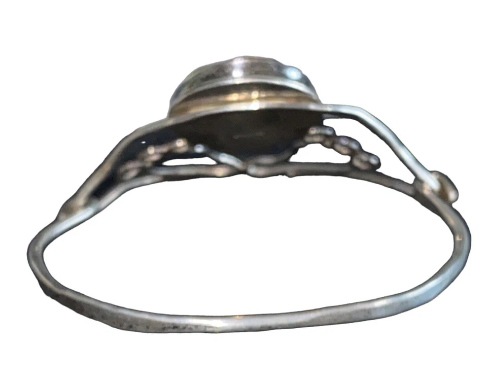 Bracelet 7" Shell Sterling Silver 925 Feet Hippie Handmade Artisan - Image 3 of 4