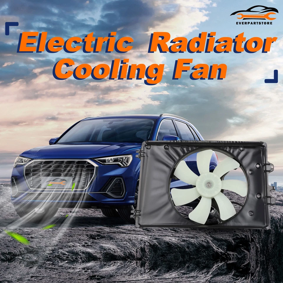 For 2009-2015 Honda Pilot 2 Pcs Electric Radiator Condenser Cooling Fan Assembly - Image 2 of 4