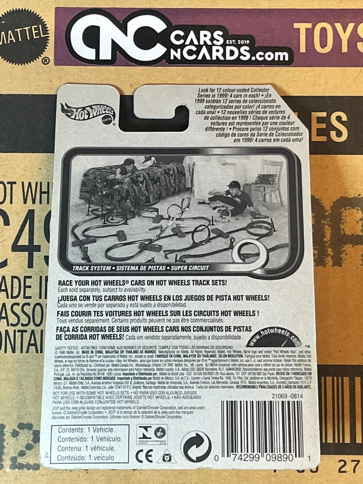Jeepster 1999 primeras ediciones #17/26 Hot Wheels rojo nuevo en paquete Foto 2 de 2
