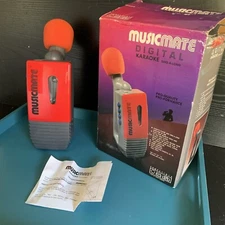 1990 Music Mate Digital Karaoke Sing-A-Long Hand-held Cassette Player Working!