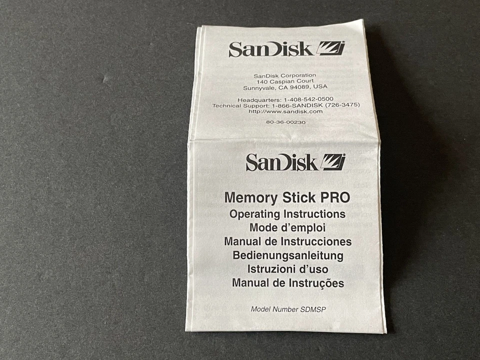 SanDisk 512MB Memory Stick Pro (MS Pro) Flash Card Model SDMSV-512-A10,MagicGate - Image 4 of 4
