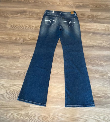 Justice Flare Leg Denim Jeans Simply Low Mid Rise Girls Youth Size 16 NWT - Picture 9 of 10