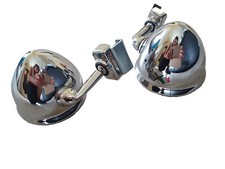 N 2 SPECCHIETTI A GOCCIA cromati AUTO D EPOCA FIAT  500EPOCA Braccio CORTO