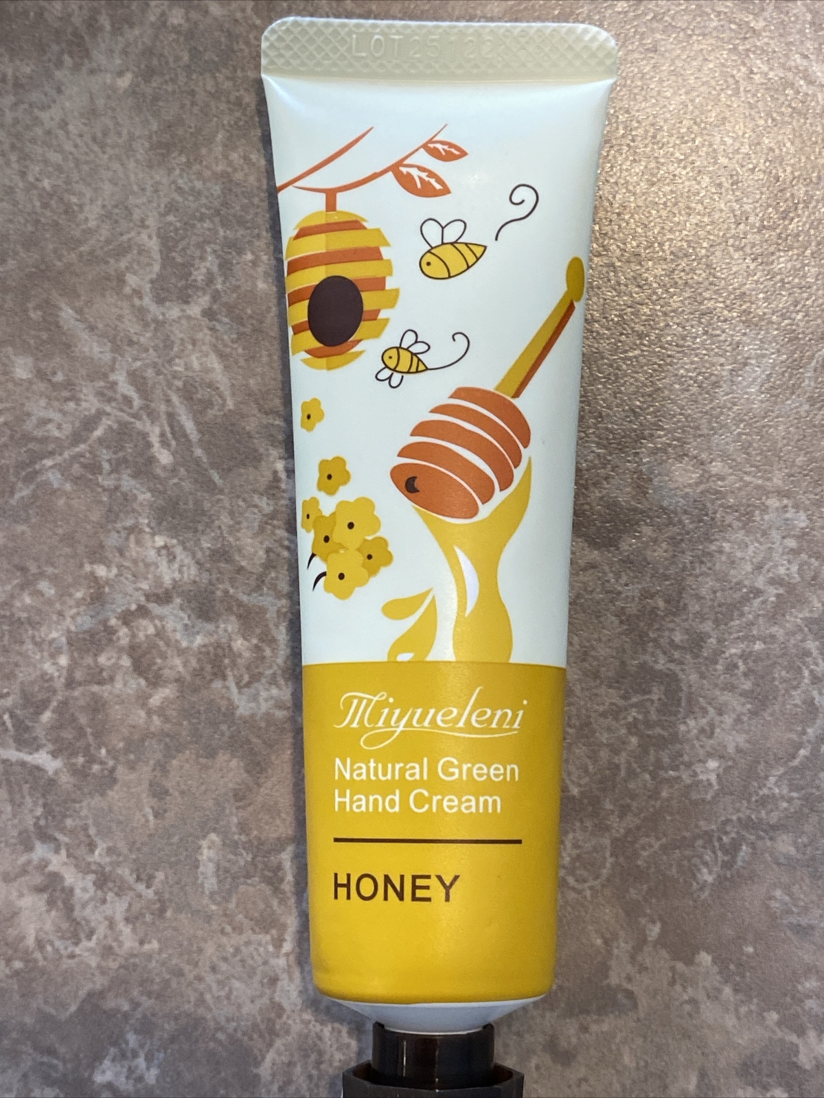5 Brand New MIYUELENI Natural Green Hand Cream Tubes Milk Honey Cherry