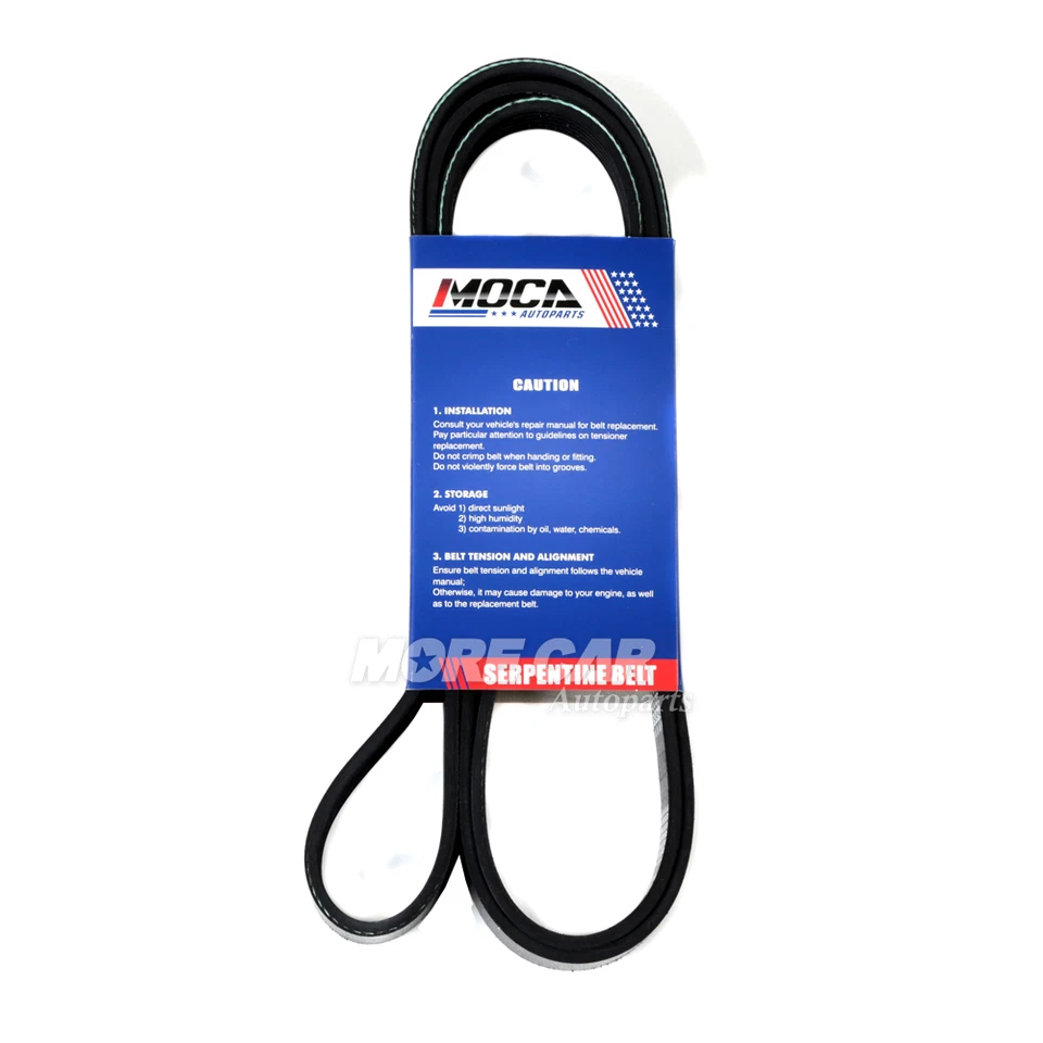 EPDM Serpentine Belt 6PK2225 for 82-18 Cadillac Chevrolet Dodge GMC 3.7L 5.7L - Image 4 of 4