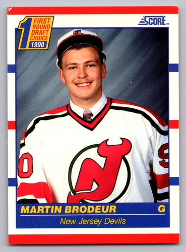 1990-91 SCORE #439 MARTIN BRODEUR DEVILS ROOKIE