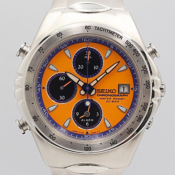 Seiko Machina Sportiva 7T32 6J00 Orange Dial Giugiaro Design