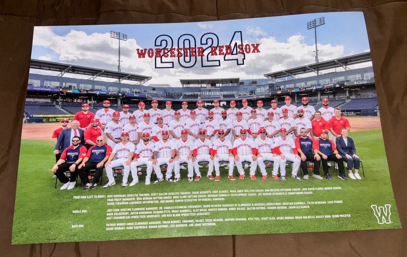 The 2024 Worcester Red Sox AKA The WooSox Team Photo-Many of players now in MLB!