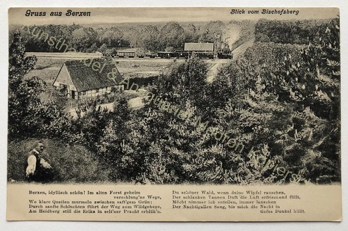 AK Gruss aus Berxen Bruchhausen-Vilsen Diepholz Bahnpost Hoya-Syke 1917